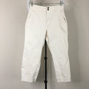 EVERLANE Ivory Organic Cotton Blend Crop/Ankle Jeans